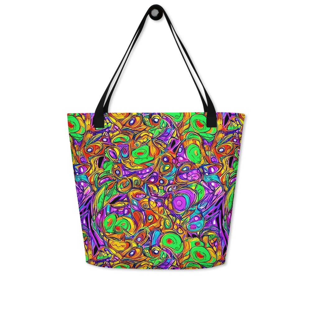 The Vivid Labyrinth on Large Tote Bag W/ Pocket — Front