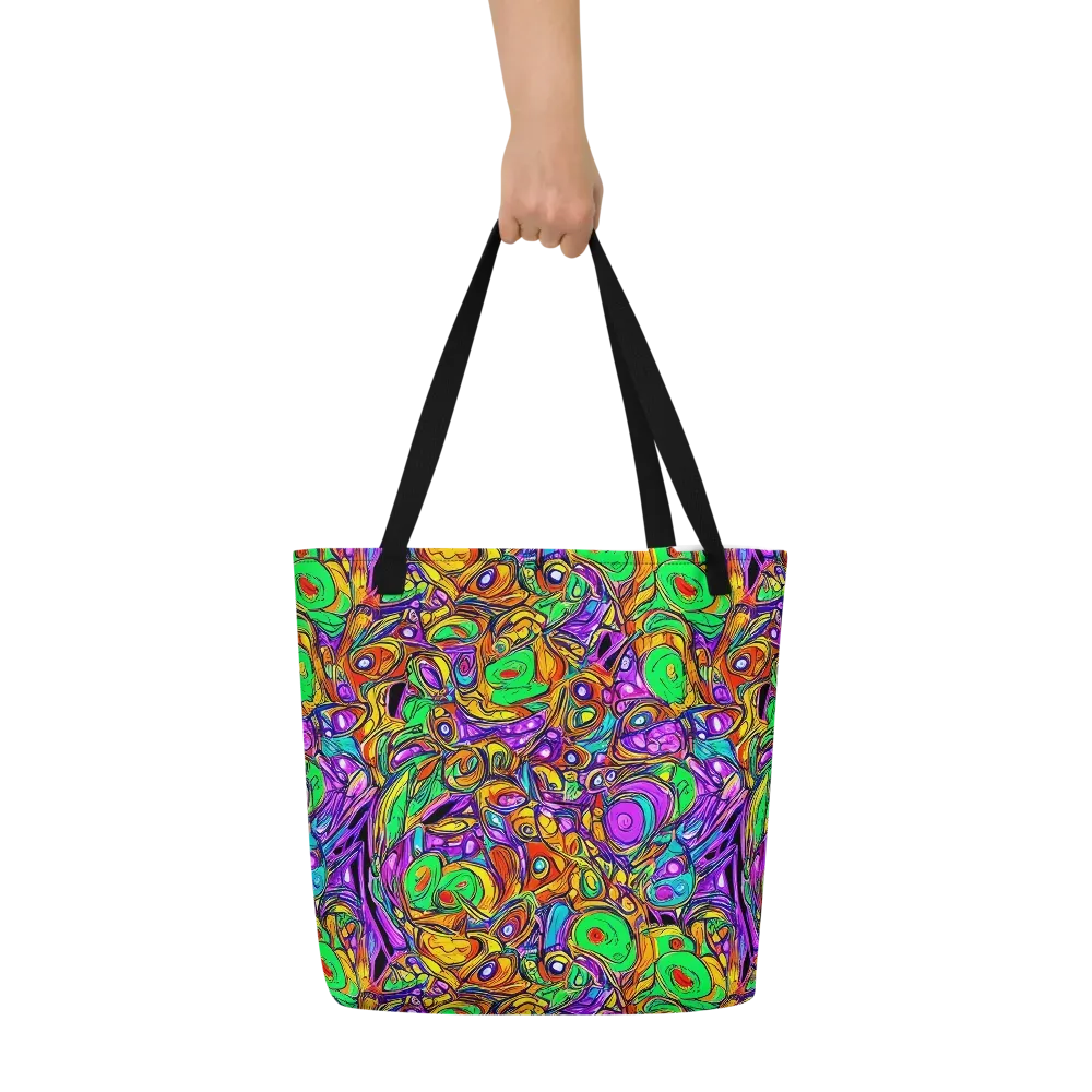 The Vivid Labyrinth on Large Tote Bag W/ Pocket — Front