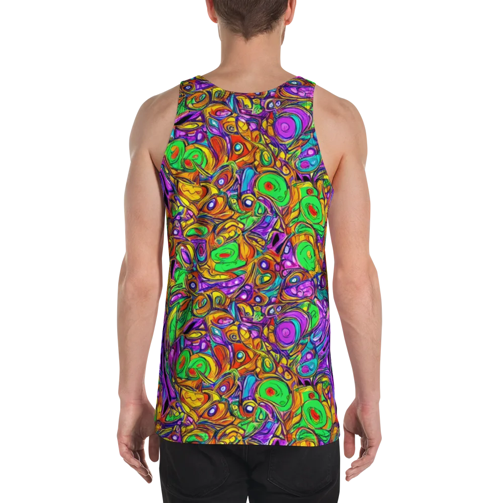 The Vivid Labyrinth on Men's Tank Top — Back