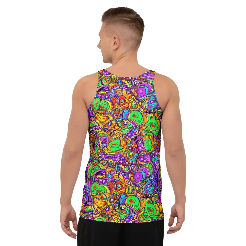 The Vivid Labyrinth on Men's Tank Top — Back