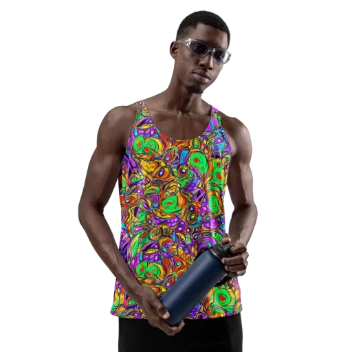 The Vivid Labyrinth on a Men's Tank Top