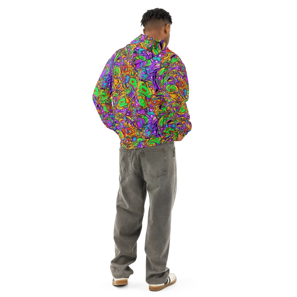 The Vivid Labyrinth on Cotton Hoodie — Back
