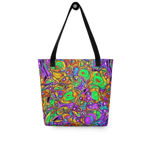 The Vivid Labyrinth on a Tote Bag