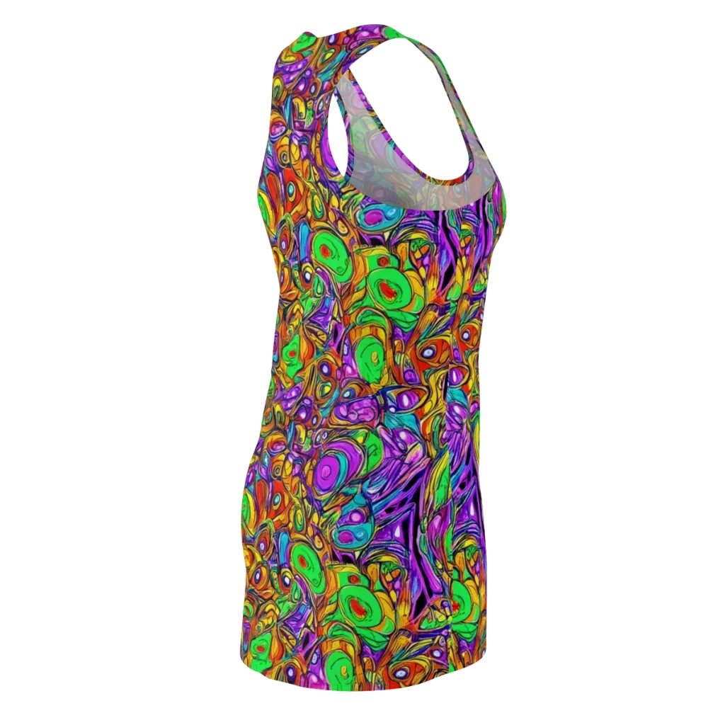 The Vivid Labyrinth on Racerback Dress — Back Side