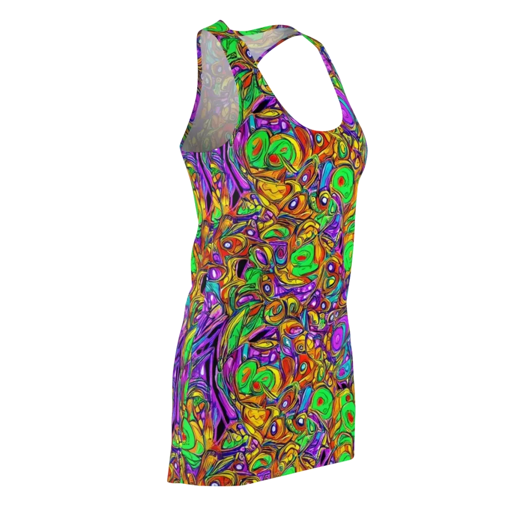 The Vivid Labyrinth on Racerback Dress — Front Side