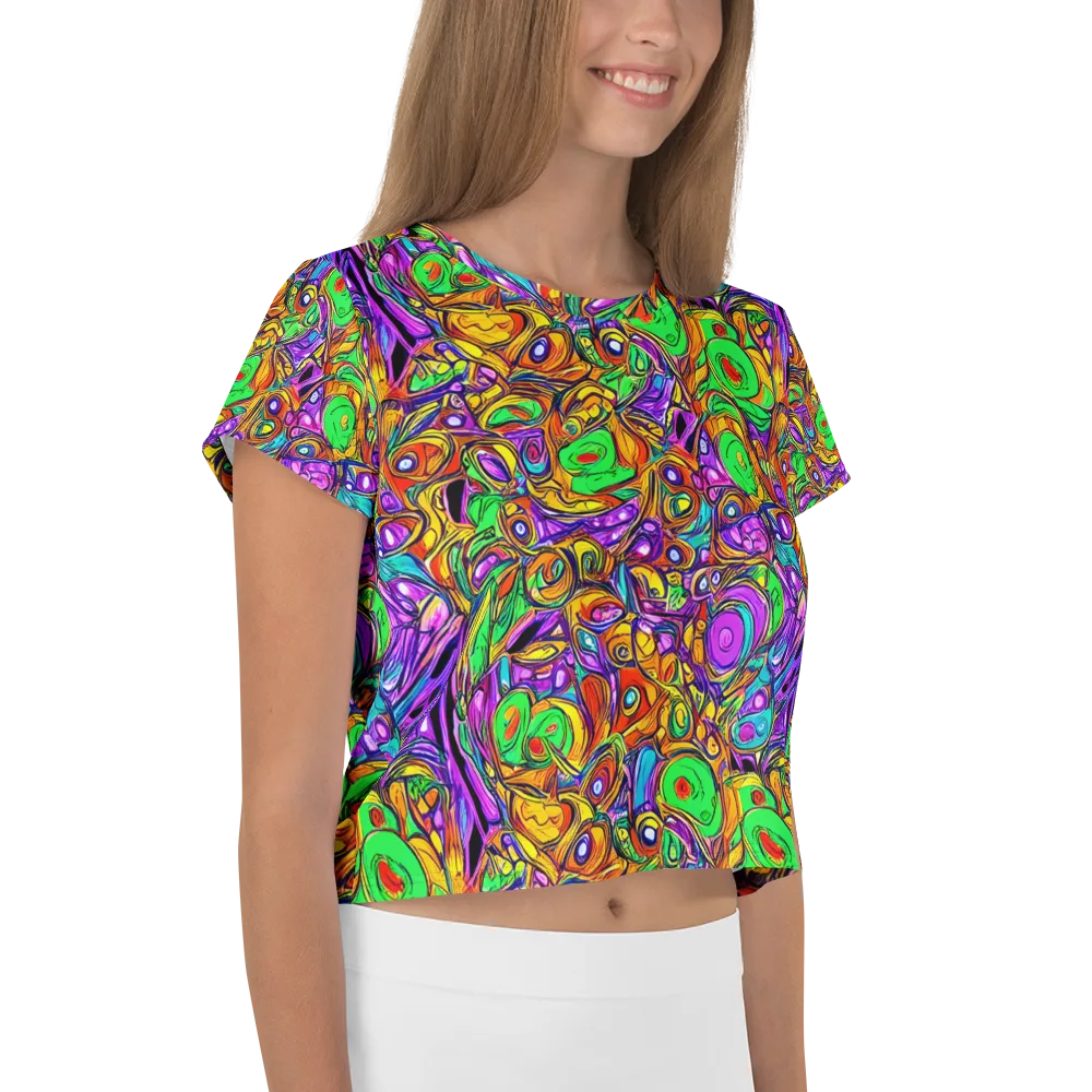 The Vivid Labyrinth on Crop Tee — Right