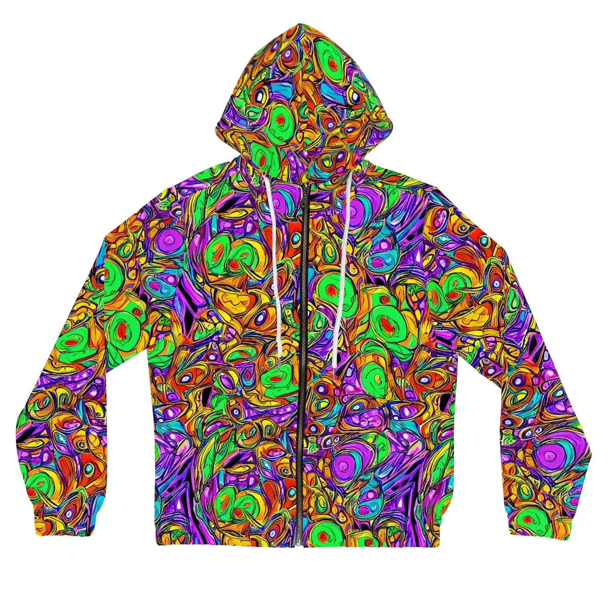 The Vivid Labyrinth on Women's Full-Zip Hoodie — Front