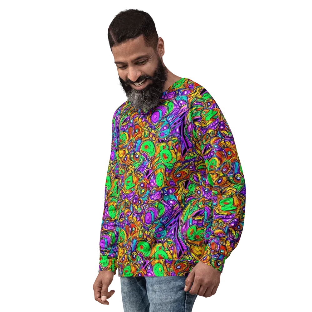 The Vivid Labyrinth on Sweatshirt — Left Front