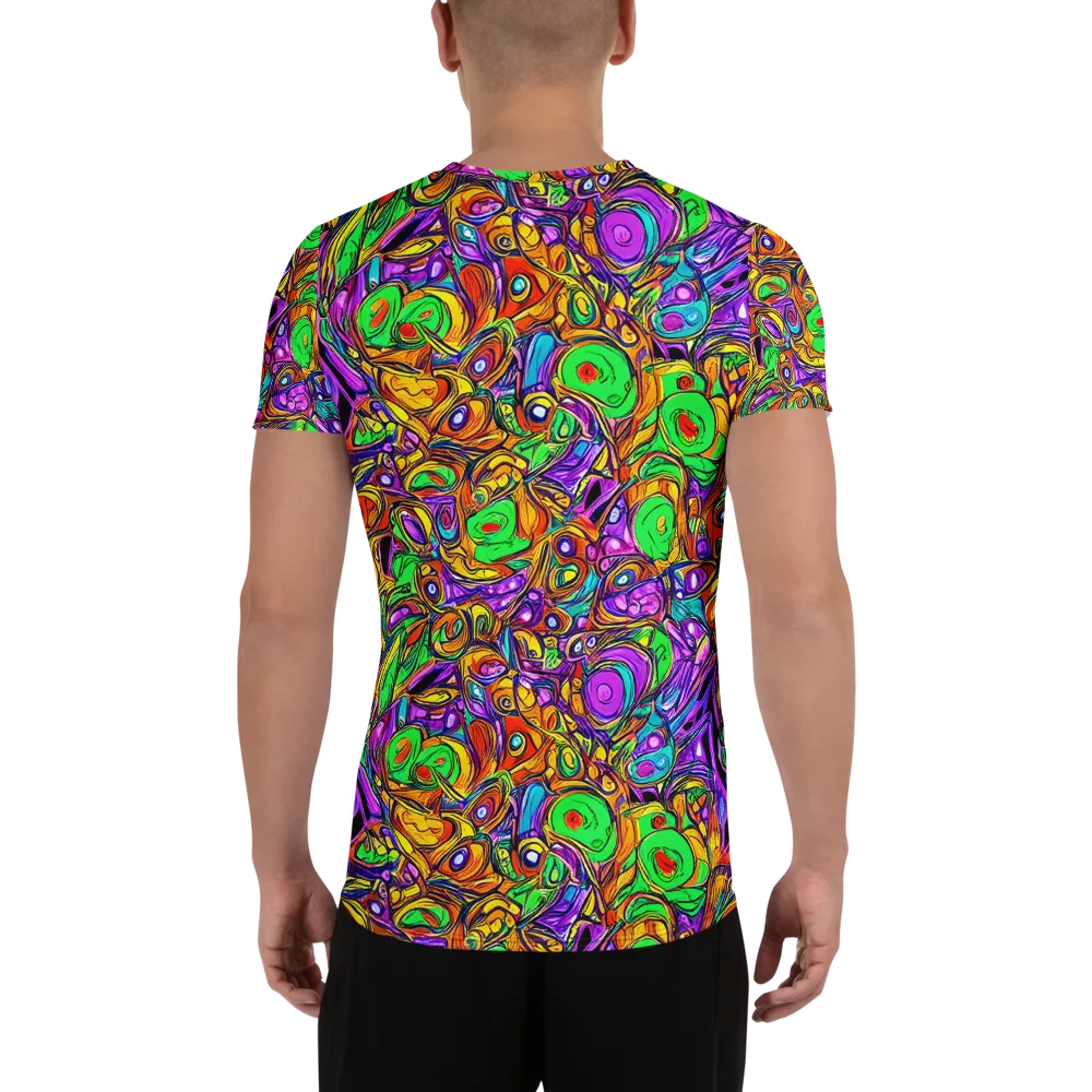 The Vivid Labyrinth on Men's Athletic T-Shirt — Back