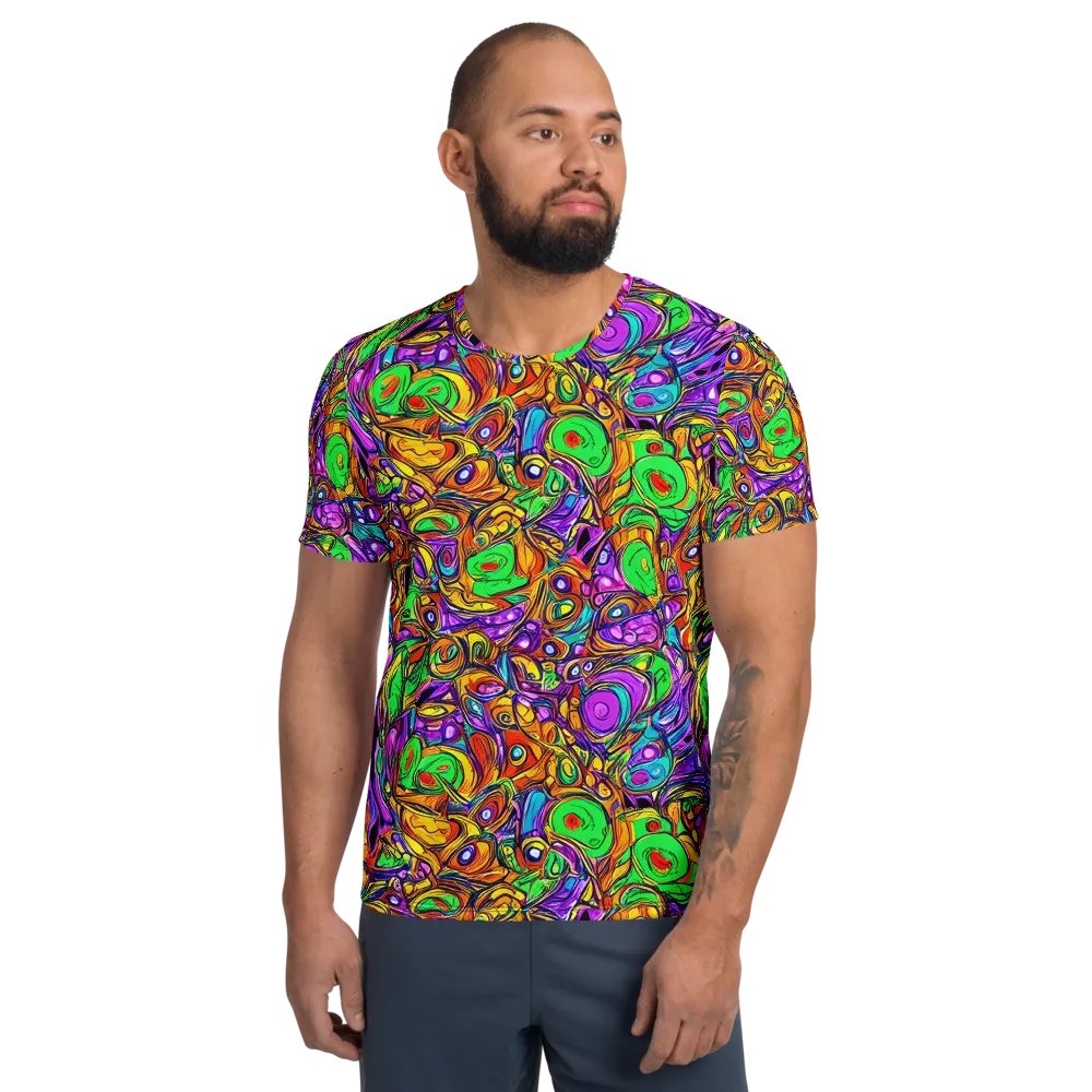 The Vivid Labyrinth on Men's Athletic T-Shirt — Front