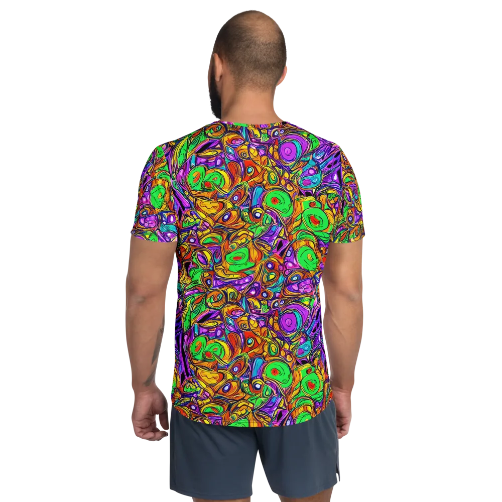 The Vivid Labyrinth on Men's Athletic T-Shirt — Back
