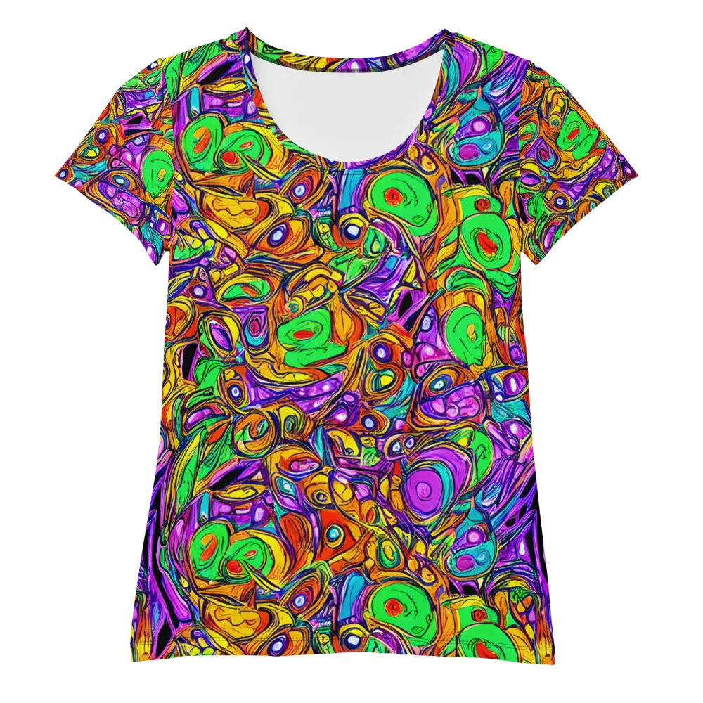 The Vivid Labyrinth on Women's Athletic T-Shirt — Front