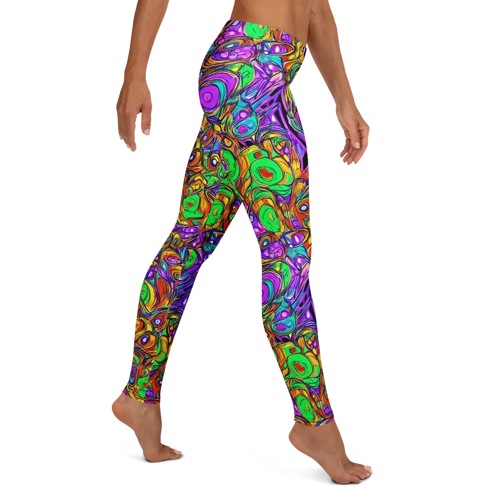 The Vivid Labyrinth on Leggings — Right