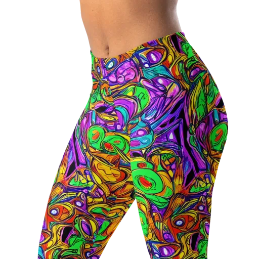 The Vivid Labyrinth on a Leggings