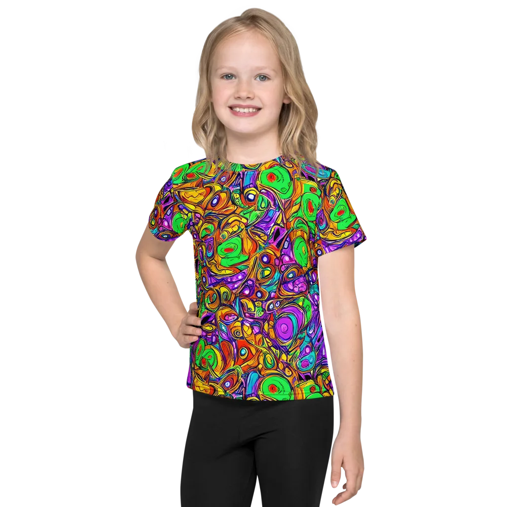 The Vivid Labyrinth on Kids Crew Neck T-Shirt — Front