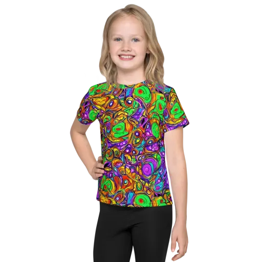 The Vivid Labyrinth on a Kids Crew Neck T-Shirt