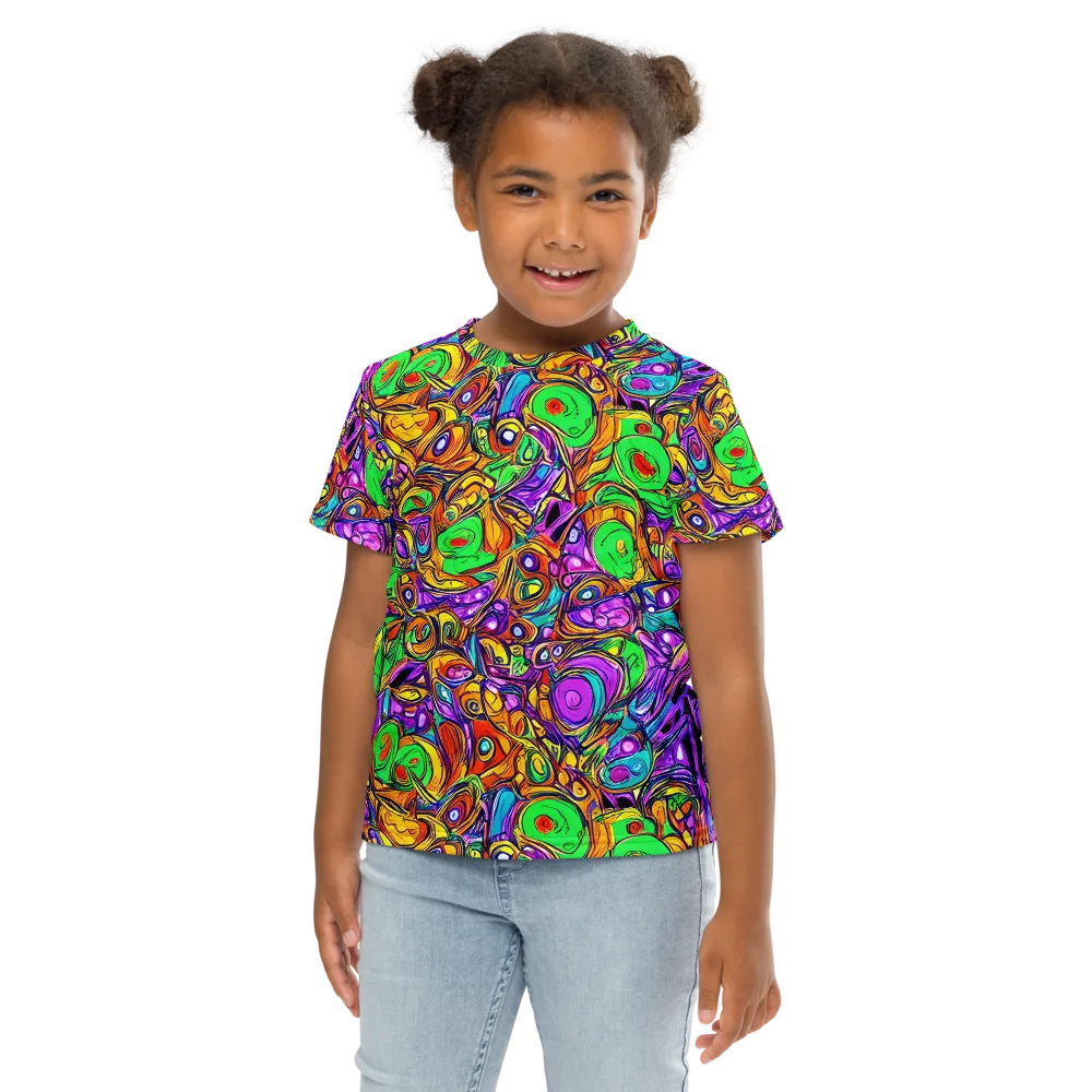 The Vivid Labyrinth on Kids Crew Neck T-Shirt — Front