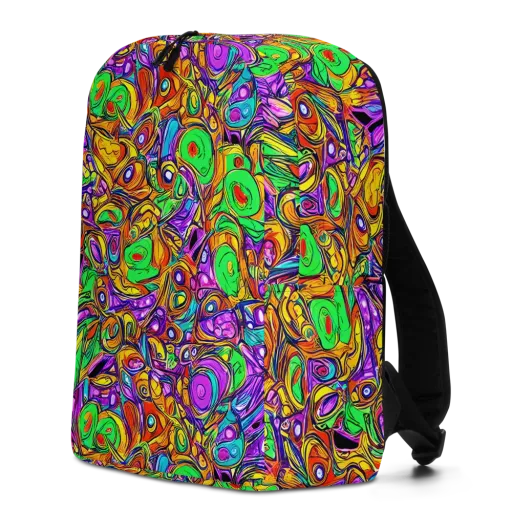 The Vivid Labyrinth on a Minimalist Backpack