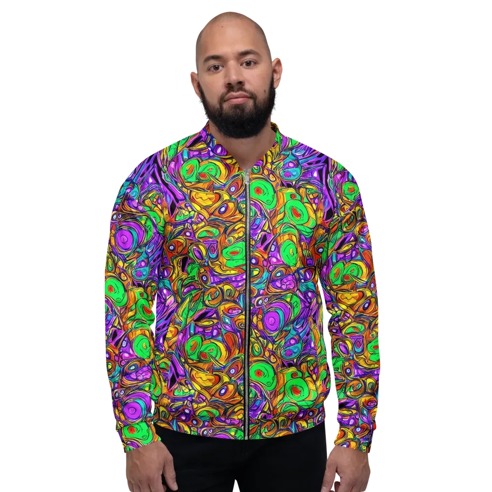 The Vivid Labyrinth on Bomber Jacket — Front