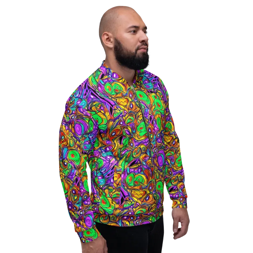 The Vivid Labyrinth on Bomber Jacket — Right