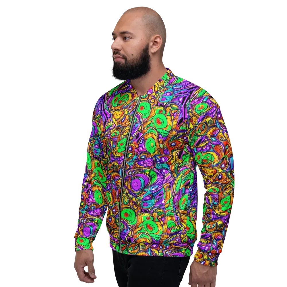 The Vivid Labyrinth on Bomber Jacket — Left