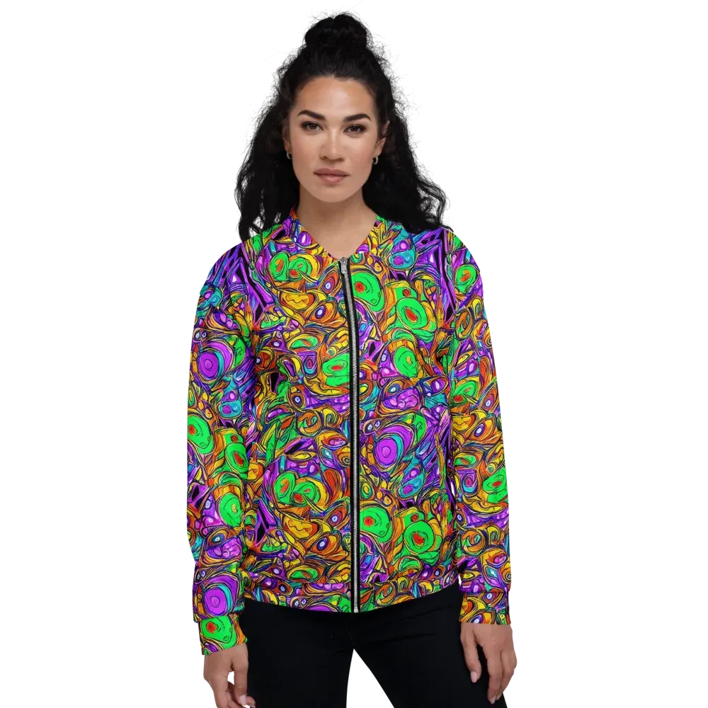 The Vivid Labyrinth on Bomber Jacket — Front