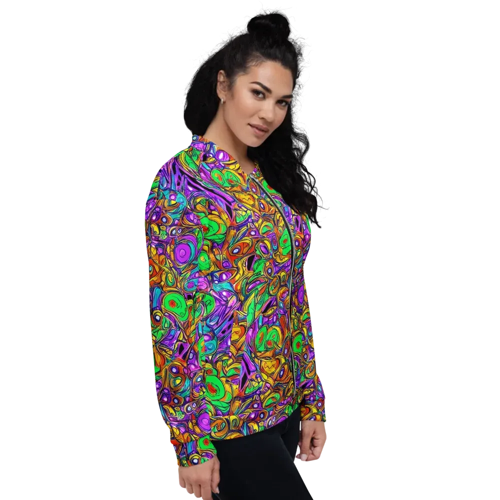 The Vivid Labyrinth on Bomber Jacket — Right
