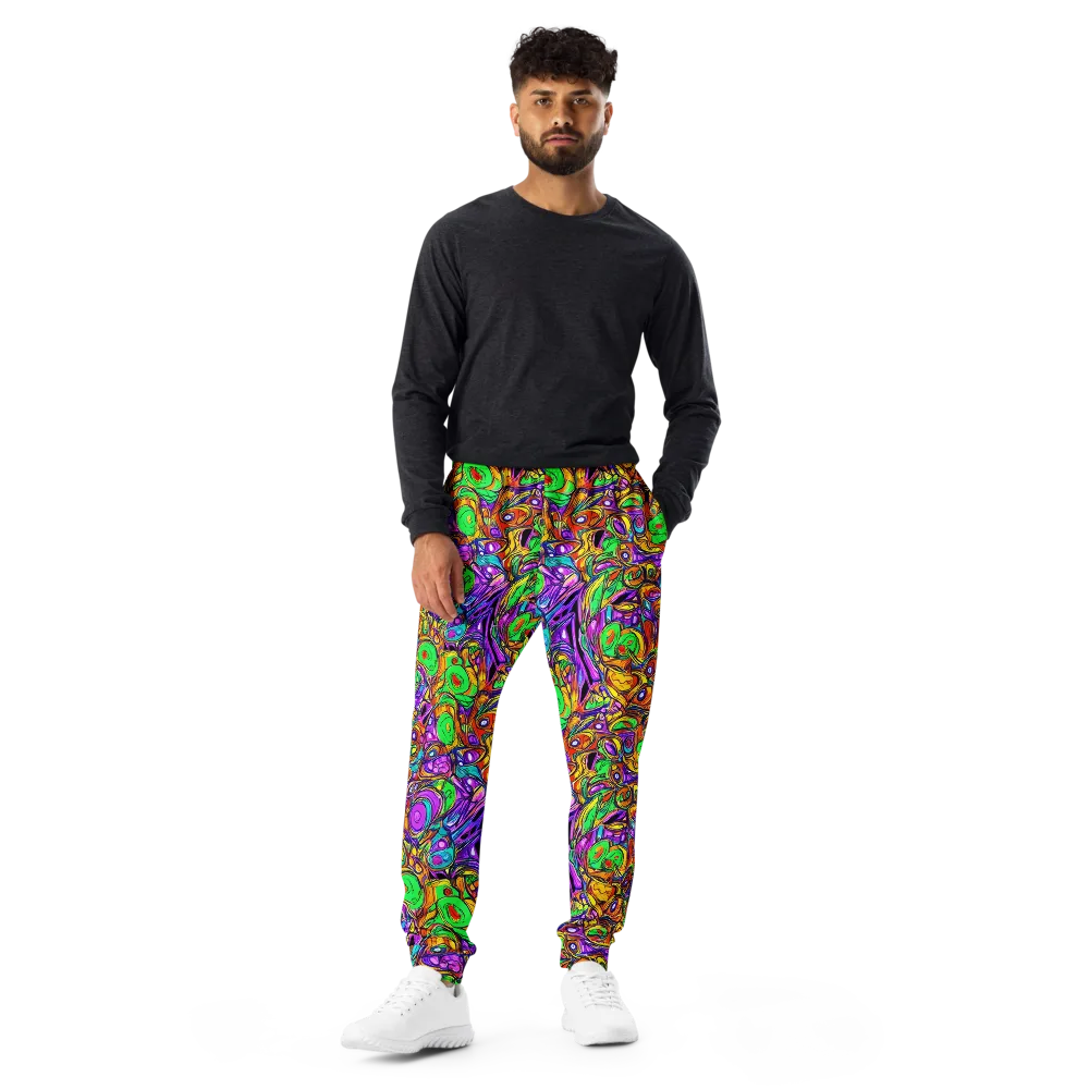The Vivid Labyrinth on Men's Joggers — Front