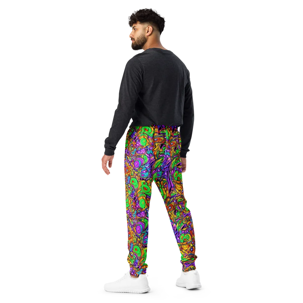 The Vivid Labyrinth on Men's Joggers — Back