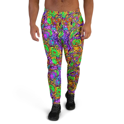 The Vivid Labyrinth on a Men's Joggers
