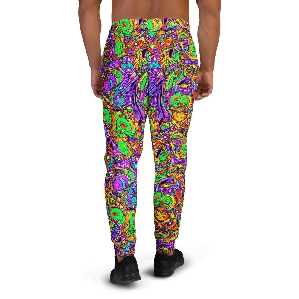 The Vivid Labyrinth on Men's Joggers — Back
