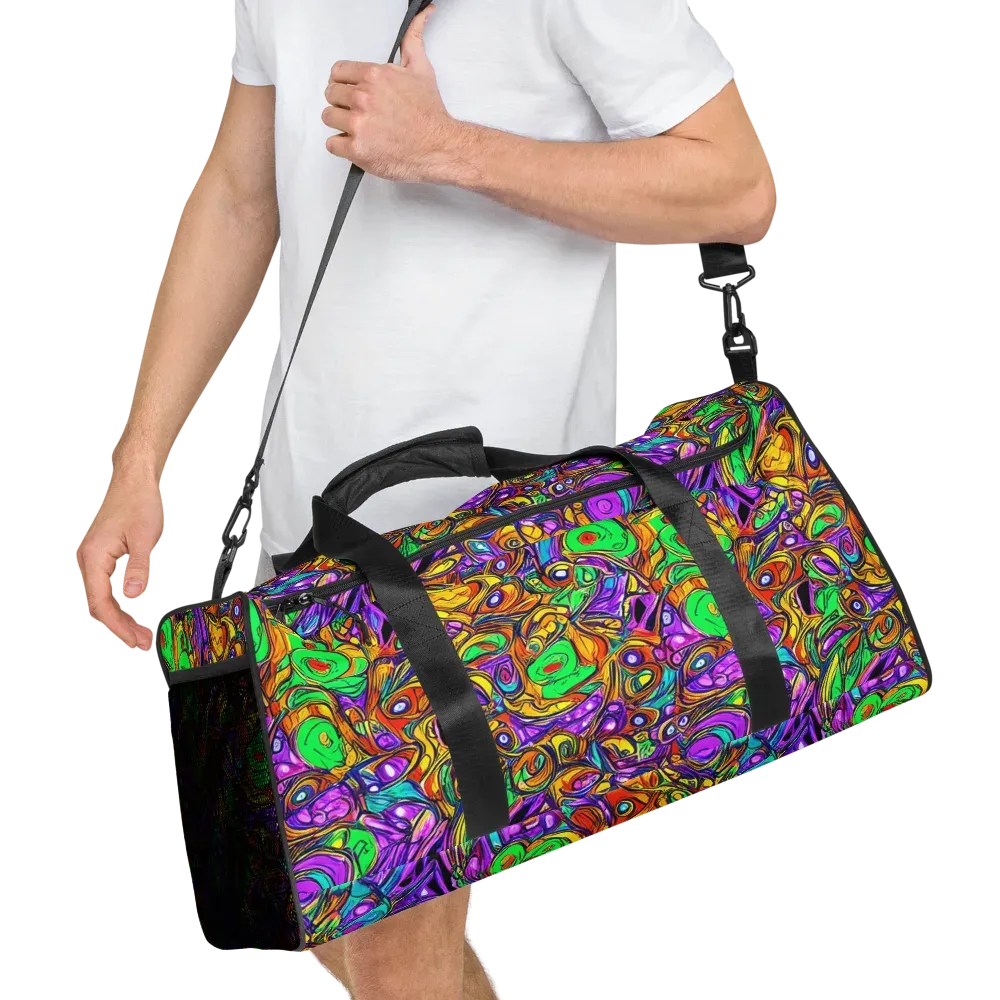 The Vivid Labyrinth on Duffle Bag — Right Front