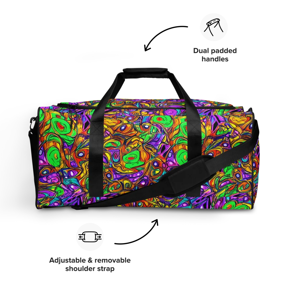 The Vivid Labyrinth on Duffle Bag — Front