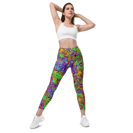 The Vivid Labyrinth on a Leggings with Pockets
