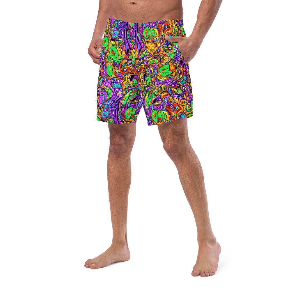 The Vivid Labyrinth on Swim Trunks — Left Front