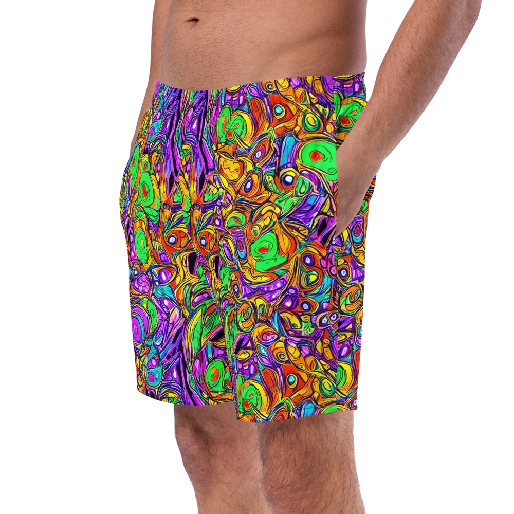 The Vivid Labyrinth on Swim Trunks — Left Front