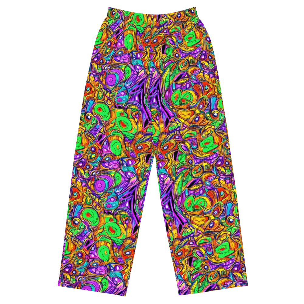 The Vivid Labyrinth on Wide-Leg Pants — Front