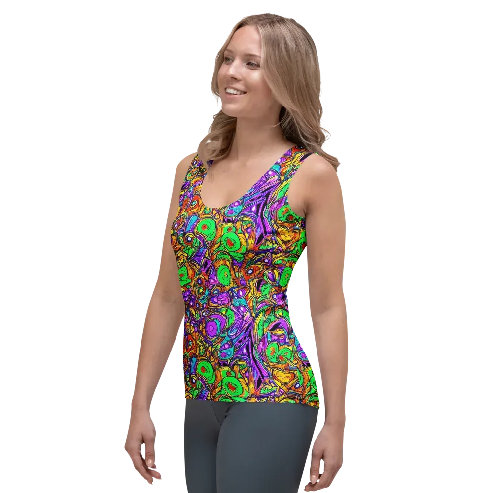 The Vivid Labyrinth on Women's Tank Top — Left Front