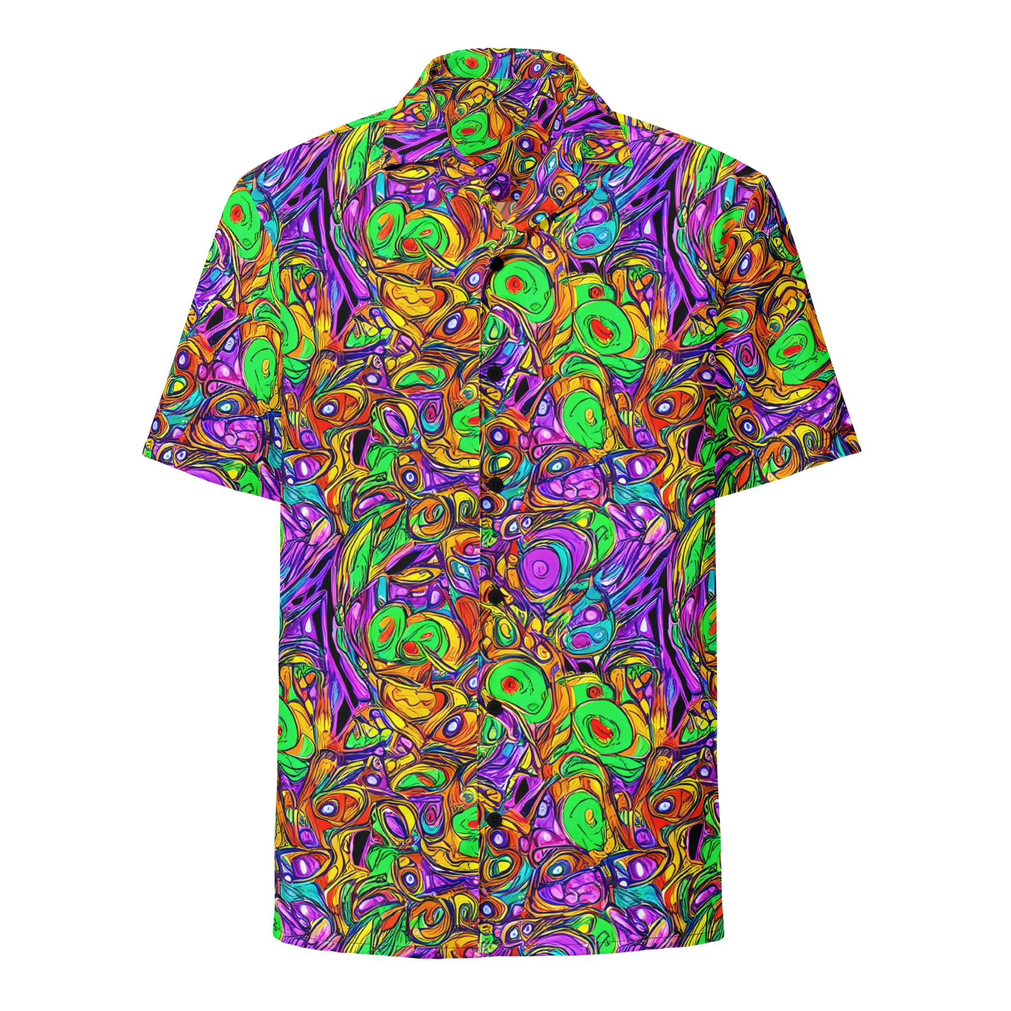 The Vivid Labyrinth on Button Shirt — Front