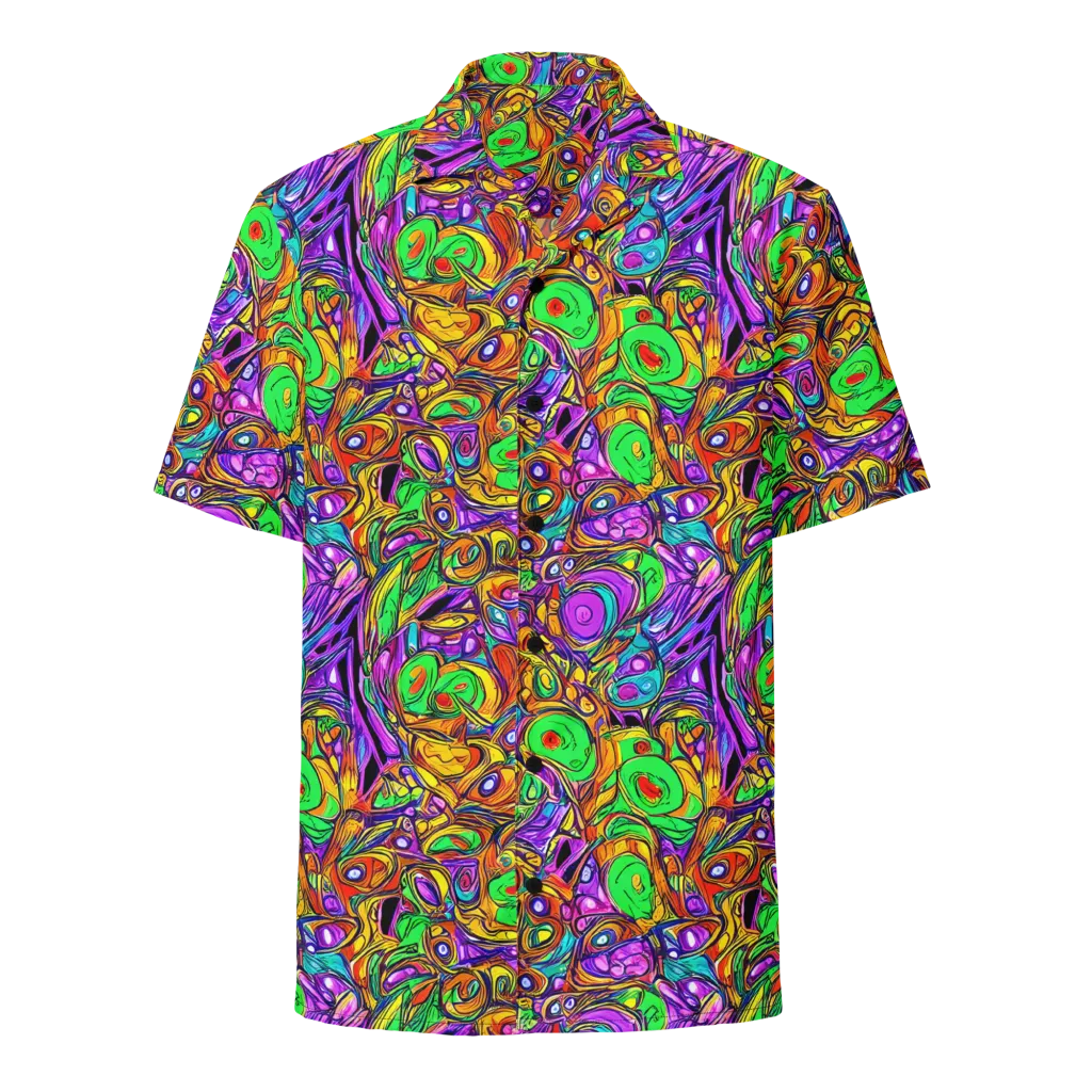 The Vivid Labyrinth on Button Shirt — Front