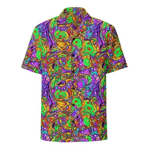 The Vivid Labyrinth on a Button Shirt