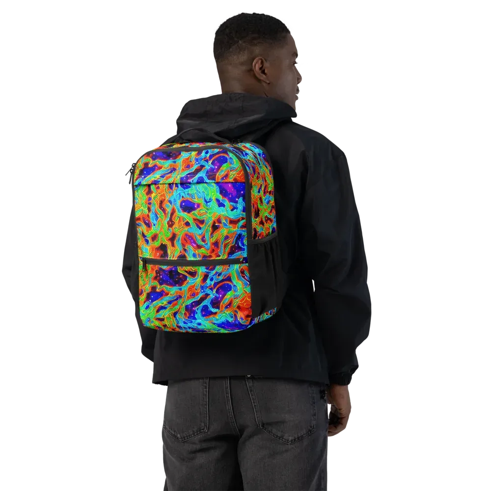 Inferno Galaxy on Utility Backpack — Back