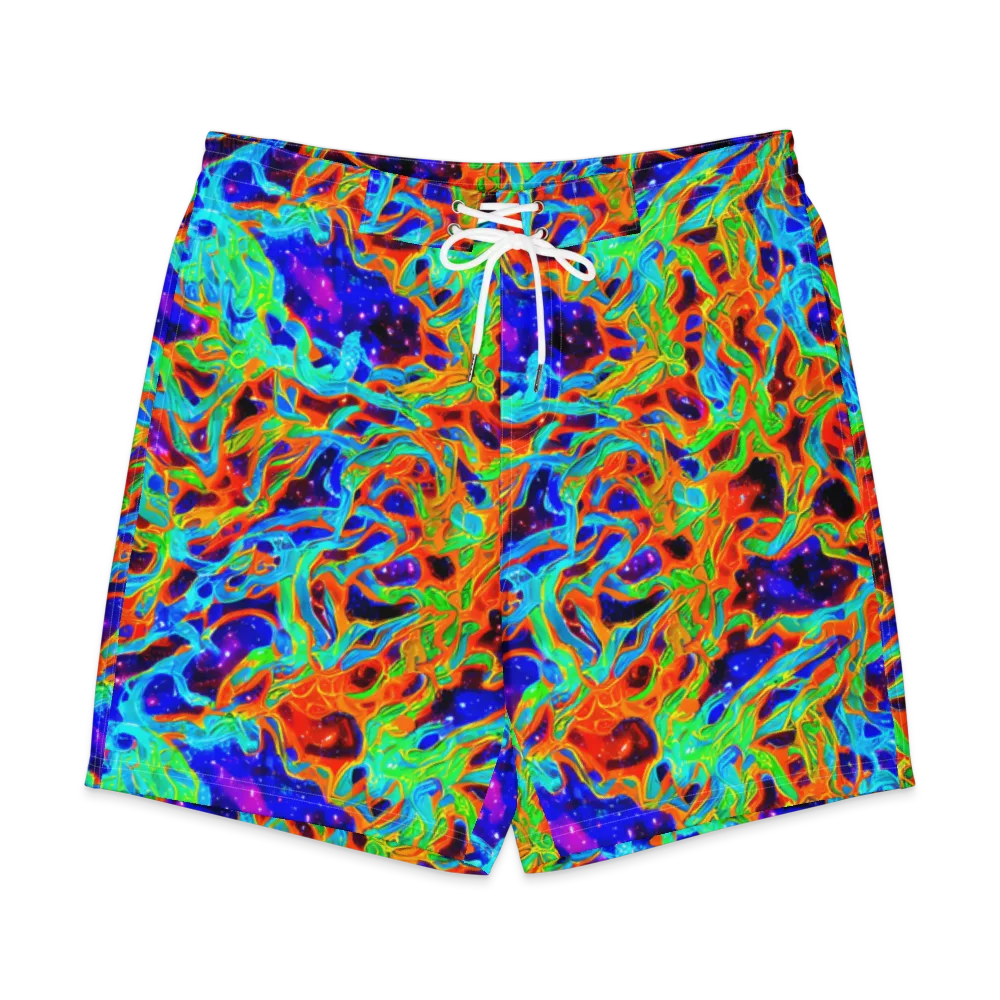 Inferno Galaxy on Men's Board Shorts — Front