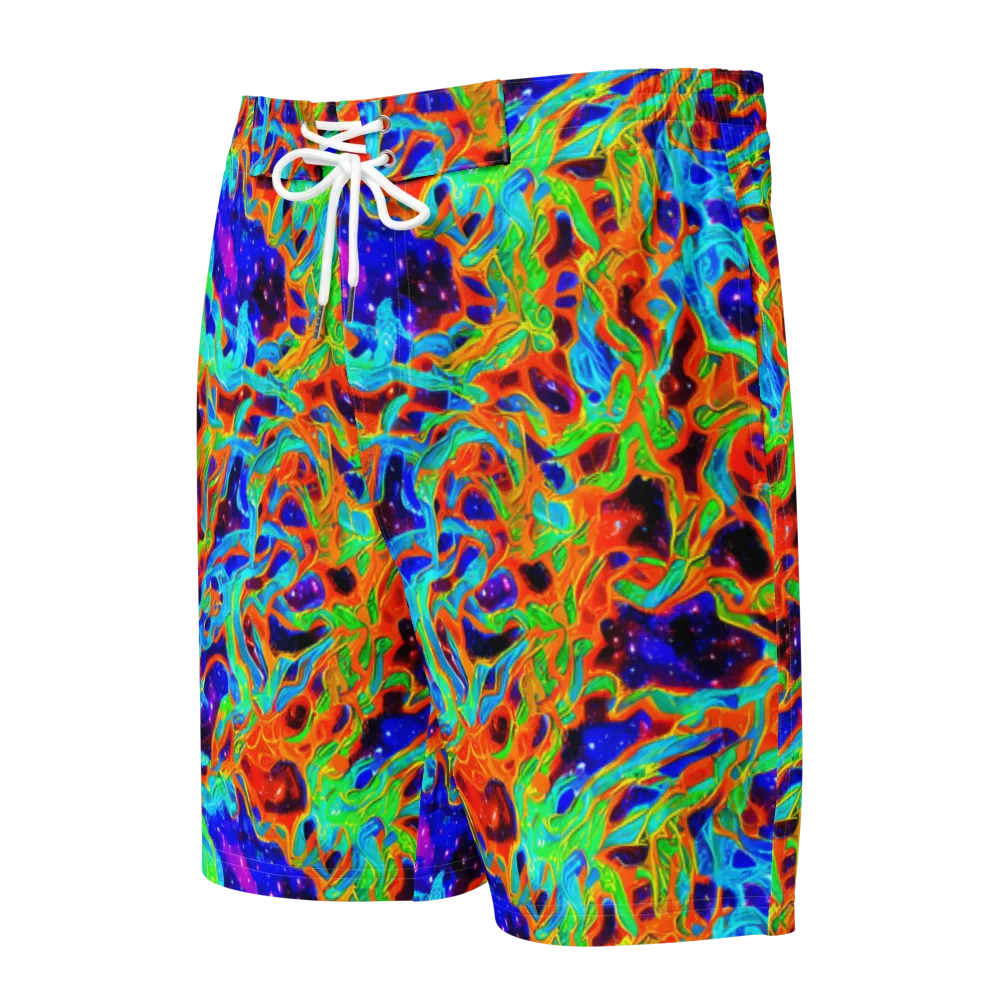 Inferno Galaxy on Men's Board Shorts — Front