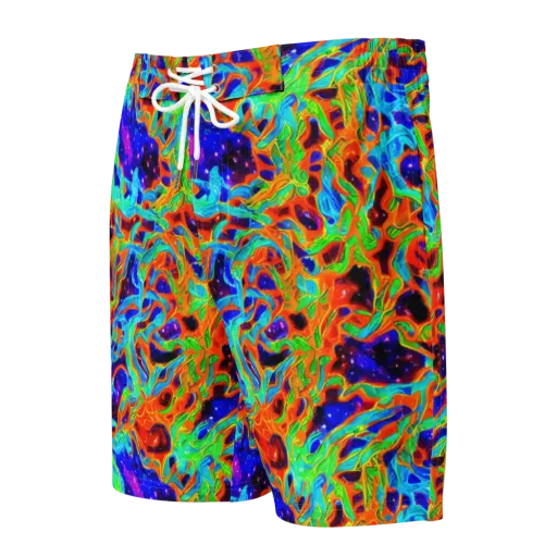 Inferno Galaxy on a Men's Board Shorts