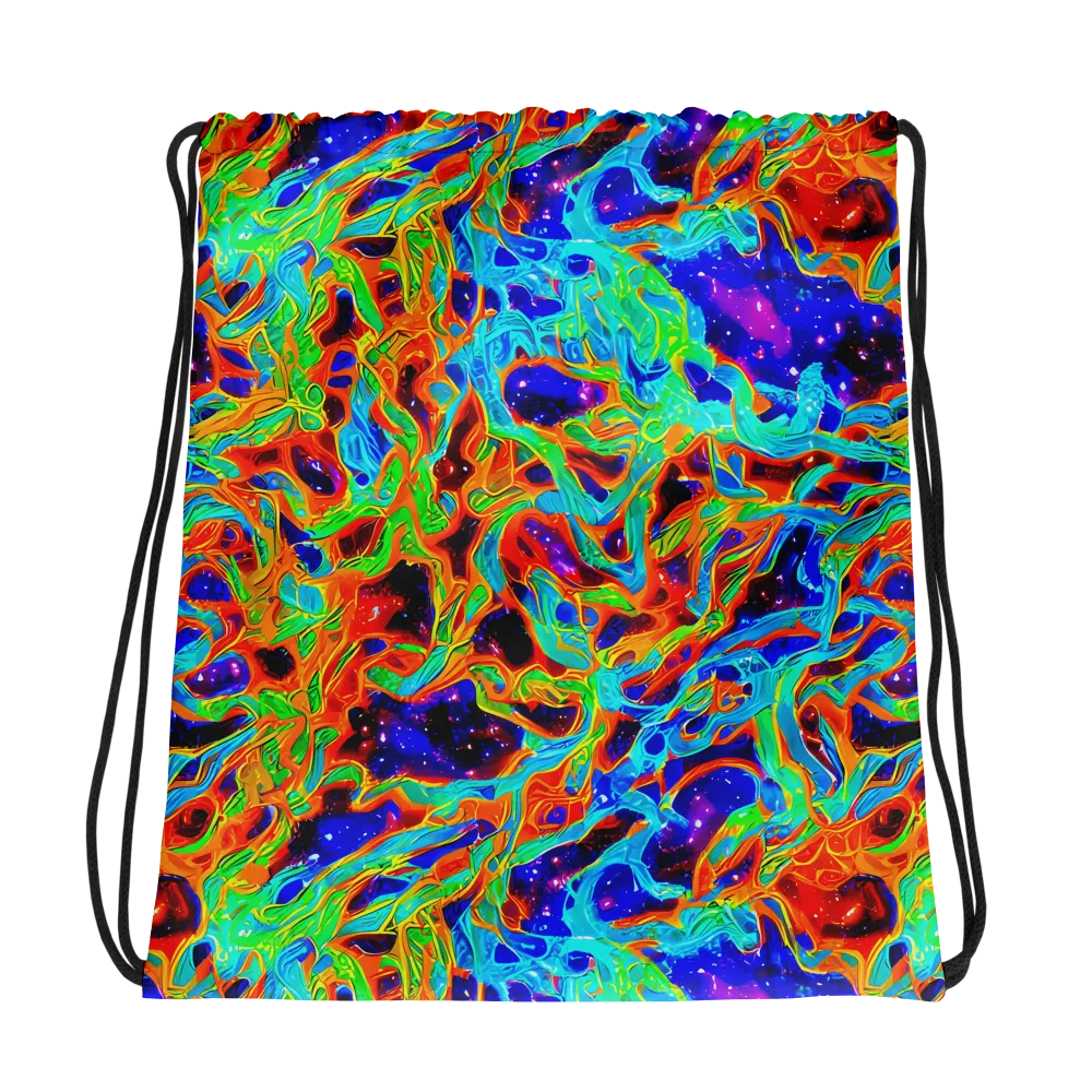 Inferno Galaxy on Drawstring Bag — Photo
