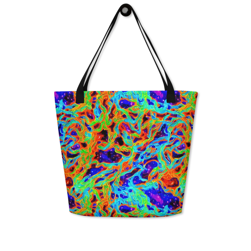Inferno Galaxy on Large Tote Bag W/ Pocket — Front