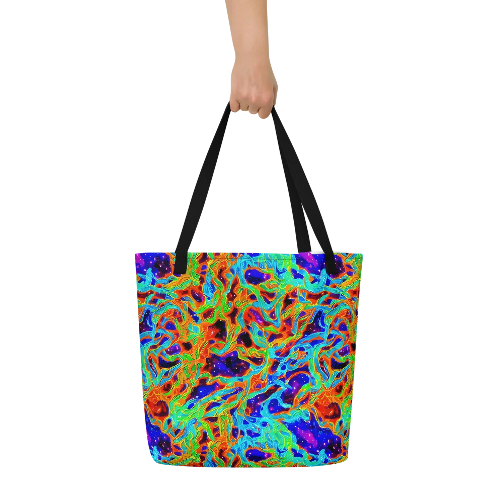 Inferno Galaxy on Large Tote Bag W/ Pocket — Front