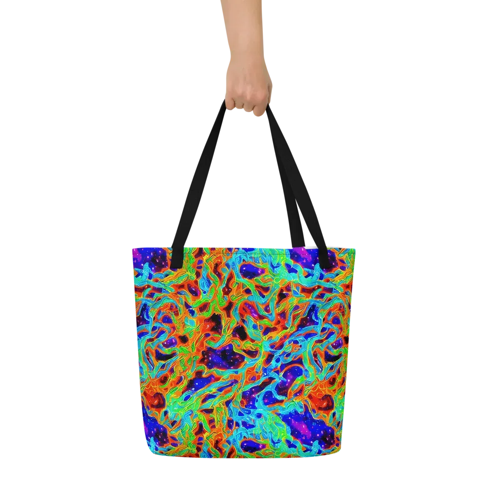 Inferno Galaxy on Large Tote Bag W/ Pocket — Front