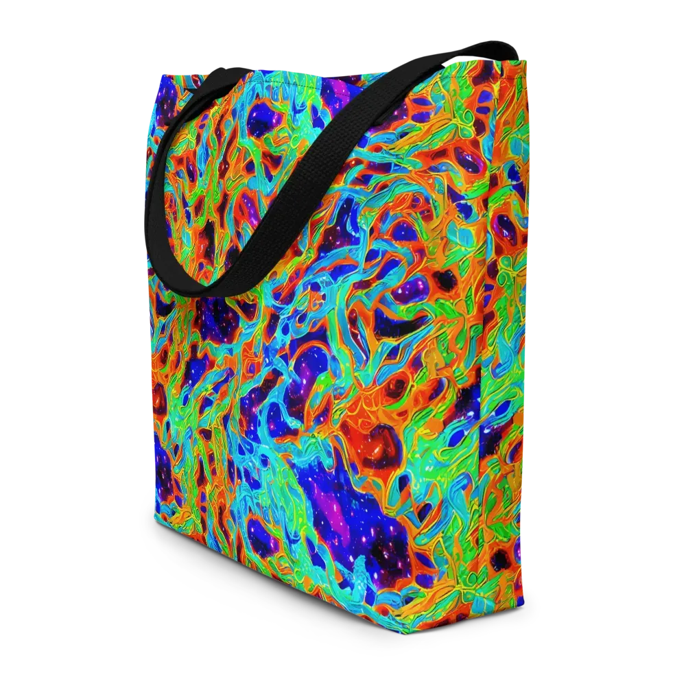 Inferno Galaxy on Large Tote Bag W/ Pocket — Front
